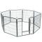 Манеж для собак із плоским покриттям, 8 секцій 60х60х8 - вага 7 кг
