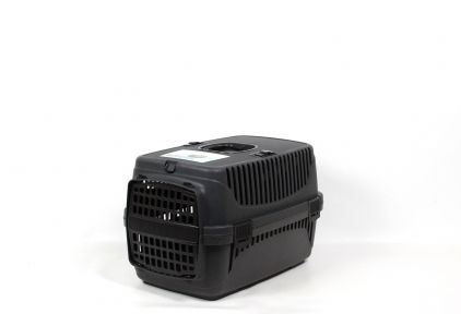 Переноска пластикова чорна, 55х36х35 см 