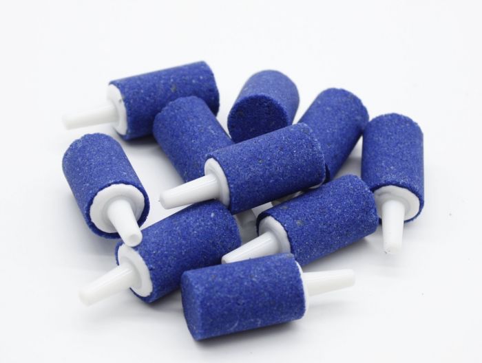 Розпилювач мінеральний для акваріума, набір 10 шт, циліндр синій, 1525 мм