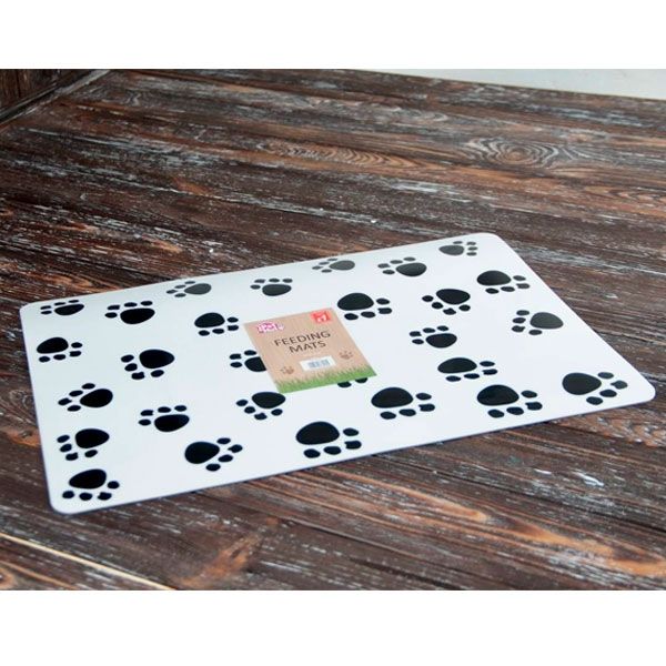 Килимок під миску для тварин 28х42 см Білий