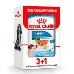 Royal Canin WET MINI PUPPY для цуценят дрібних порід Акція 3+1 шт