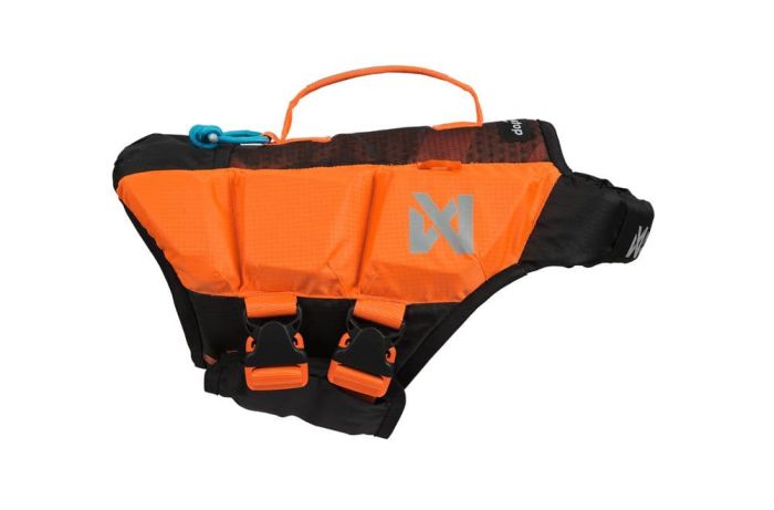 Рятувальний жилет для собак Protector life jacket Non-stop dogwear Чорний/Помаранчевий 7