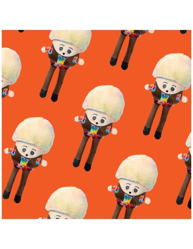 М'яка іграшка для собак FuzzYard Райдужний грибочок