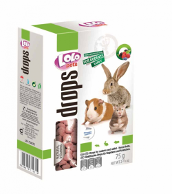 Дропси для гризунів Лісова ягода 75 г Lolopets 71031 