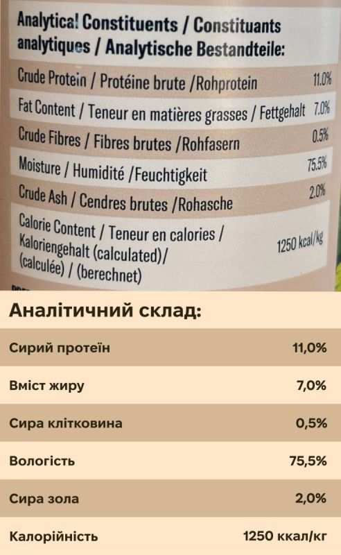 Повнораціонний вологий корм для собак Ziwi Peak Original Series Яловичина 390 г