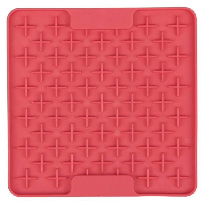 Лизальний килимок антистрес для собак LickiMat Mini Buddy Pink, м'яка основа