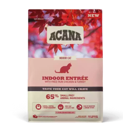 Сухий корм Acana Indoor Entree для дорослих котів, для котів, що живуть у приміщенні, 1,8 кг Корм дкот. ACANA Indoor Entree Cat 1.8 кг 71450