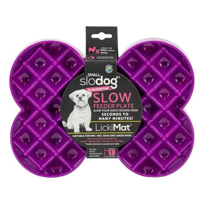 Миска слоуфідер для маленьких собак LickiMat Small Slodog Purple