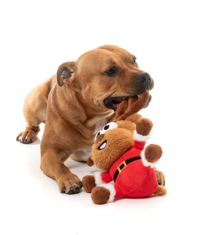 М'яка іграшка для собак FuzzYard Оленя Реджі-Клаус L