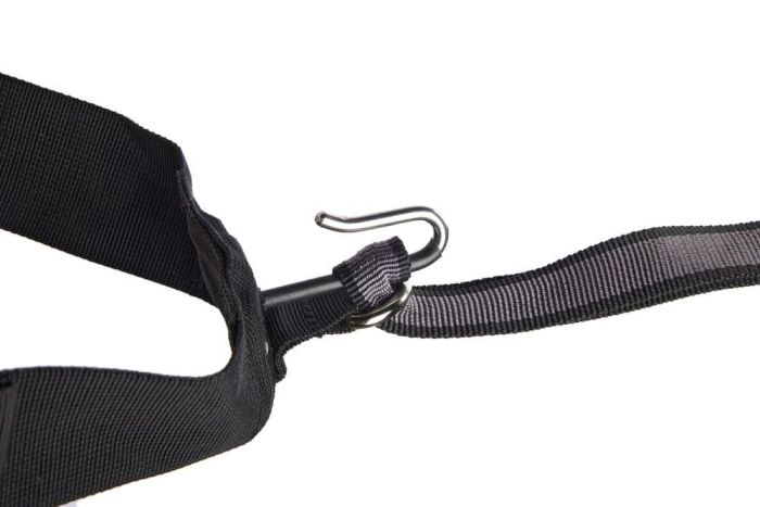 Пояс для прив'язі собак Trekking belt 2.0 Non-stop dogwear Чорний/Сірий L