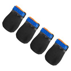 Черевики для собак Protector bootie Non-stop dogwear Чорний/Помаранчевий XL 4 Шт.