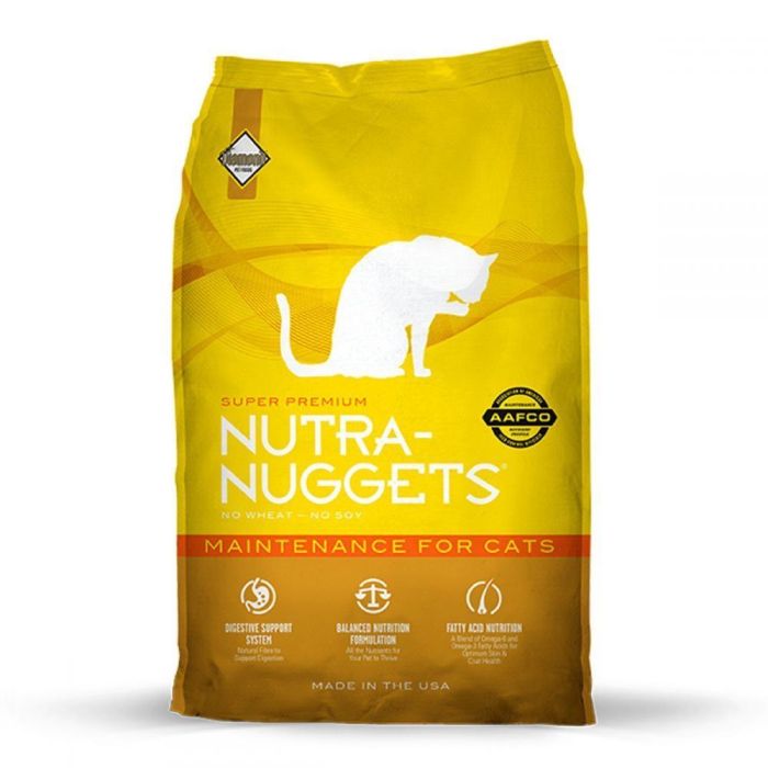 Nutra Nuggets Adult Cat Maintenance (жовта) для дорослих кішок нормального темпераменту 