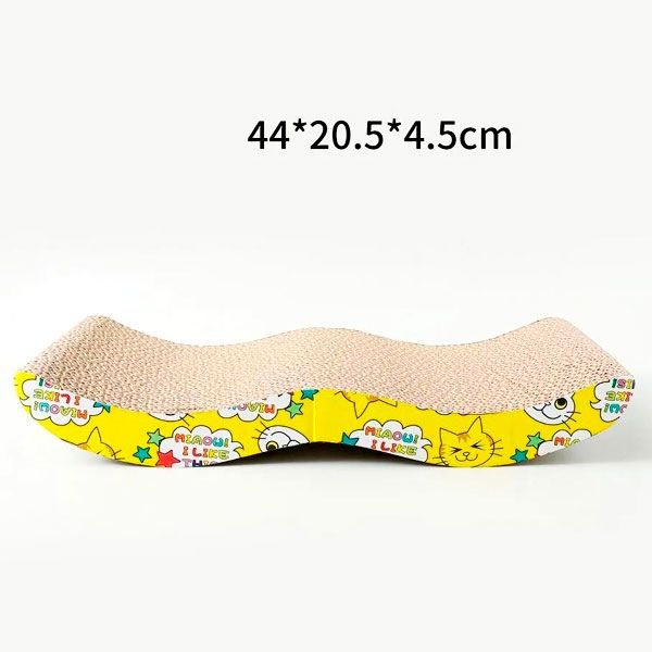 Кігтеточка-хвиля для котів картонна 