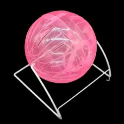 Куля для гризунів на підставці рожевий d - 12 см RJ107 