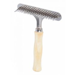 Гребінець-граблі з деревяною ручкою М313, Unizoo