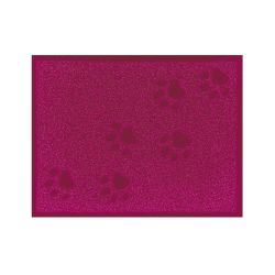 Килимок прямокутний з лапками 3040см Малиновий