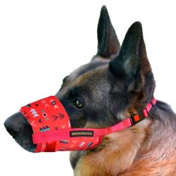 Намордник нейлоновий з регулюванням для ротвейлерів, сенбернарів, Кане-корсо 3 (а:25-34см) орнамент інки 