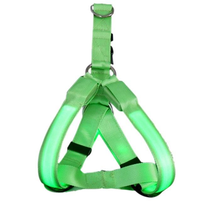 Шлея з перестібкою комплект для собак М 2, 5х15х45см Зелений 
