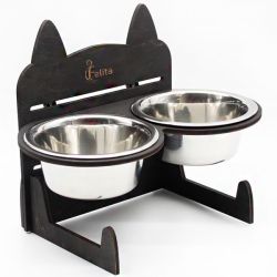 Кормушка для котів Cat Joy Мордочка венге 