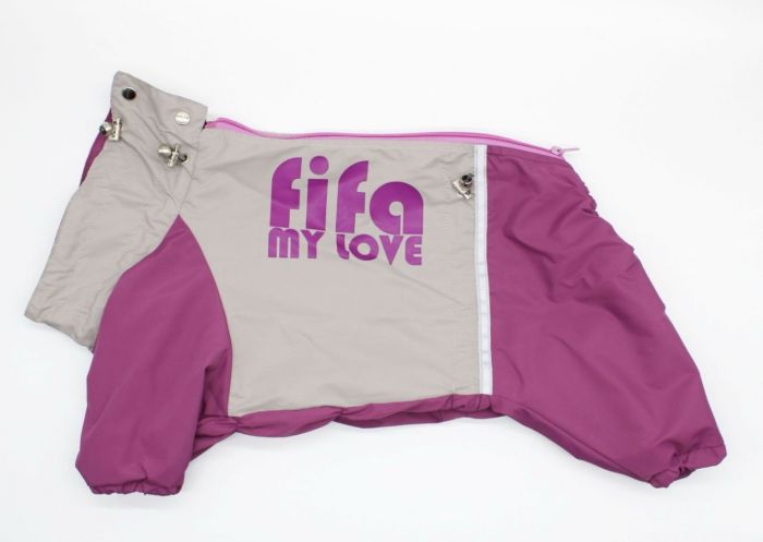 Мерсі комбинезон дівчинка тонка підкладка Рожевий З Бежевим ХХXL ретривер (А64В70-80см)