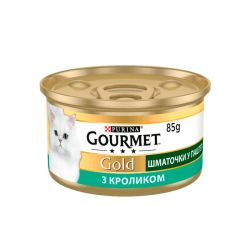 Gourmet Gold шматочки в паштеті для котів із кроликом, 85 г 85 г