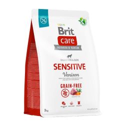 Brit, Сухий корм для собак  Brit Care Dog Grain-free Sensitive корм для собак з чутливим травленням беззерновим з олениною 3 кг