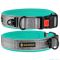 Нашийник з неопрену світловідбиваючий Бірюза 25мм (51-59см)