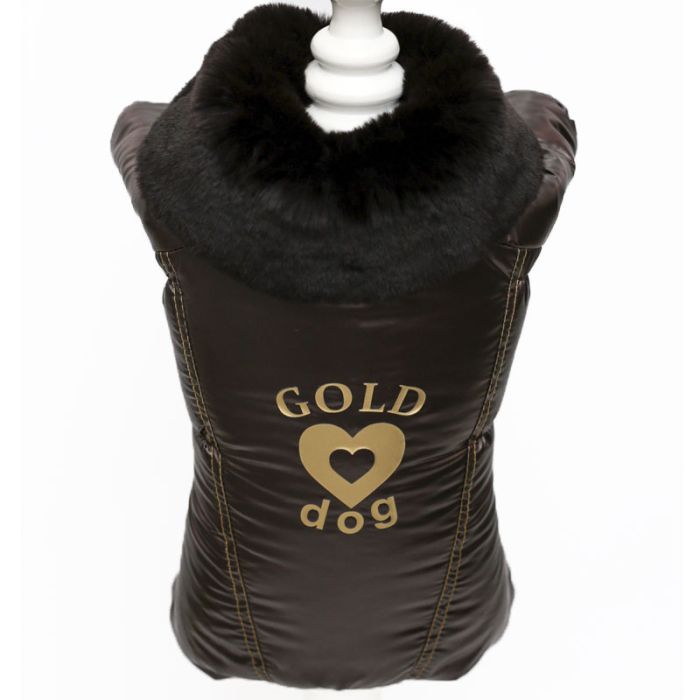 Шоколад комбінезон для собак хлопчиків на силіконі S