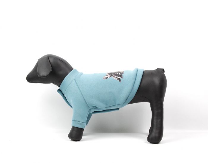 Світшот Уніка трикотаж на флісі унісекс. S3 (А 33В 46-57 см.) Бірюзова.