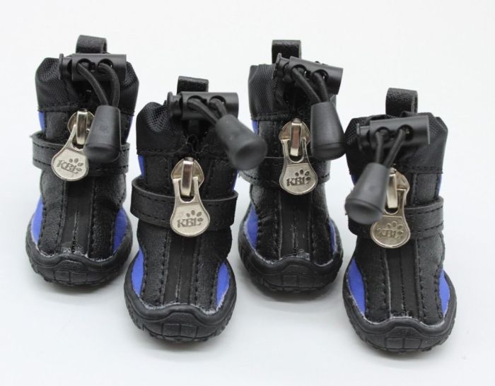 Взуття для собак плащівка трикотаж синя 1096 3 (5,34,2 см)