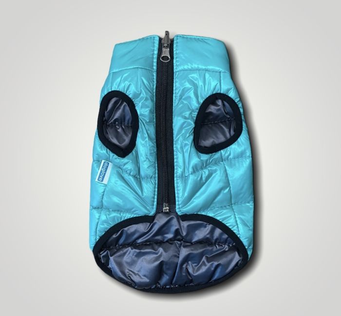 Барселона жилет для собак Dog Love двосторонній сіро-бірюзовий L