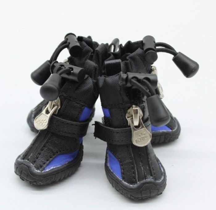 Взуття для собак плащівка трикотаж синя 1096 2 (4,83,7 см)