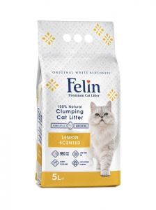 Наповнювач бентонітовий FELIN 5 л (4,4 кг) лимон