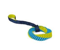 Іграшка для перетяжок для собак Coachi Tuggi Helix Синій із зеленим та блакитним