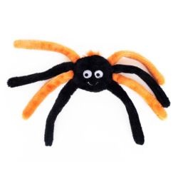 М'яка іграшка для собак павук ZippyPaws Spiderz Orange Small з пищалкою