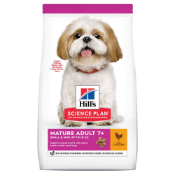 Hills SP Canine Mature Adult 7 + Small  Miniature з куркою та індичкою для собак дрібних порід старше 7 років 1,5 кг