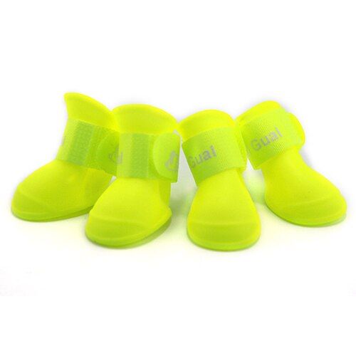 Черевики для собак силіконові Жовті L 51  45мм