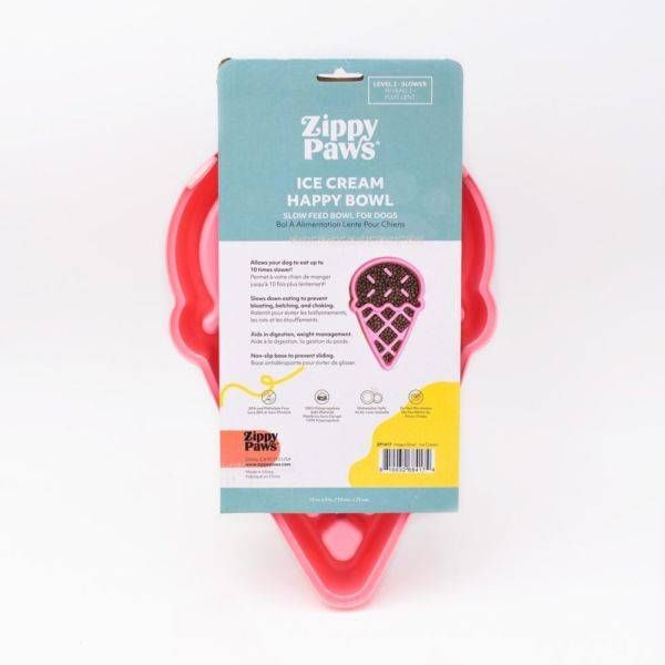 Миска слоуфідер морозиво для повільного годування ZippyPaws Happy Bowls Ice Cream