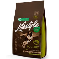 Беззерновий сухий корм для собак Natures Protection Lifestyle Grain Free Poultry Adult All Breeds з мясом свійської птиці, 1,5 кг 