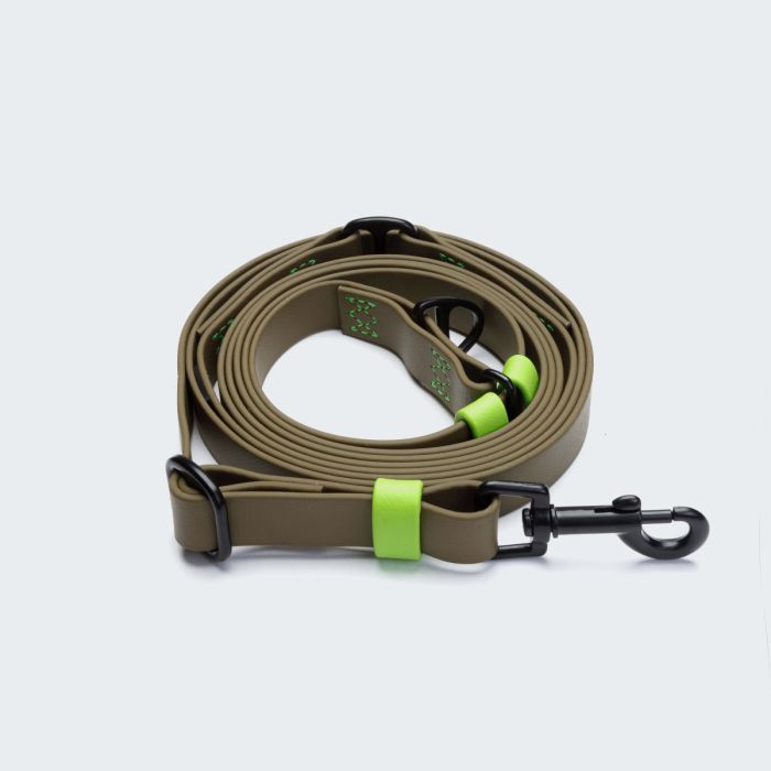 Повідець вільні руки для собак Cloud7 Hands-Free-Leash Ipanema Оливковий One Size