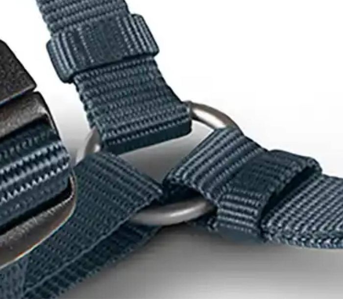 Анатомічна шлейка для собак Wolters Professional XL 75-100 см / 25 мм Графітовий