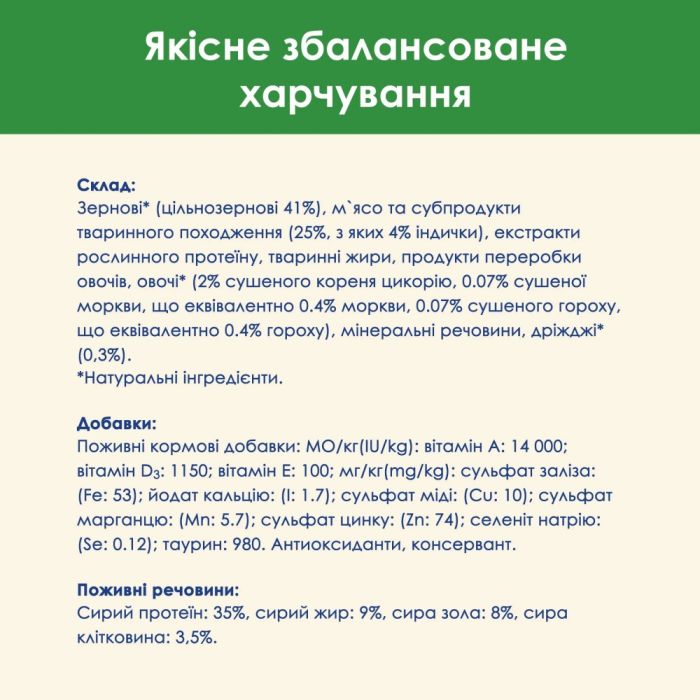АКЦІЯ Cat Chow Sterilised сухий корм з індичкою для стерилізованих кішок 1,5 кг 