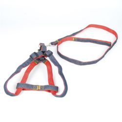 Шлея з повідцем 2, 0х28х40120 см стрічка джинсова 