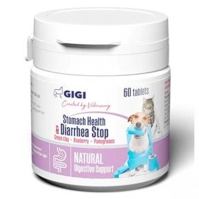 Пігулки GIGI Stomach HealthDiarrhea Stop (Ветсорбін) для нормалізації роботи ШКТ, 60 шт 