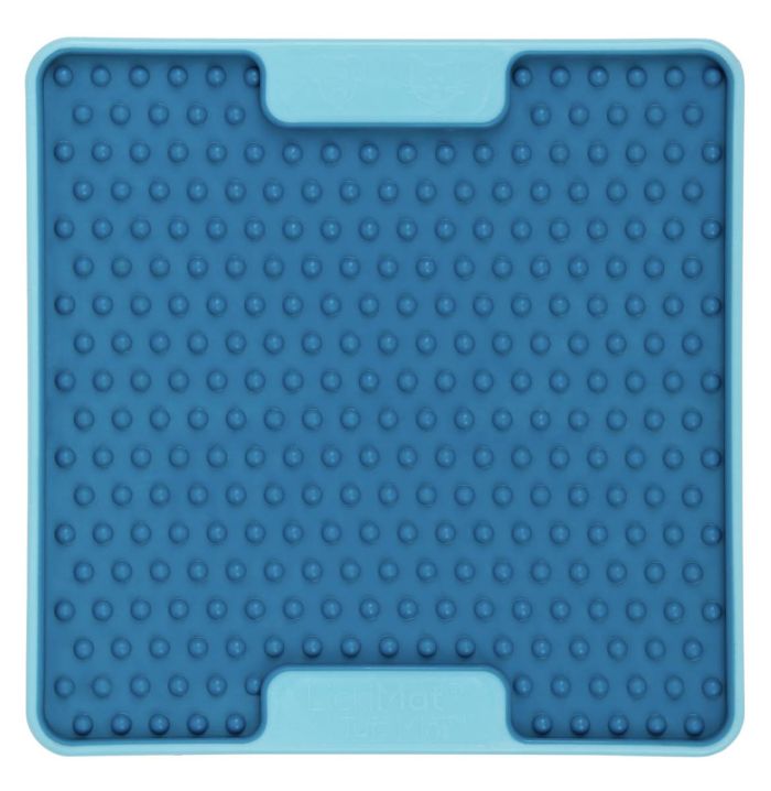 Лизальний килимок антистрес для маленьких собак собак LickiMat Mini Tuff Soother Turquoise, тверда основа