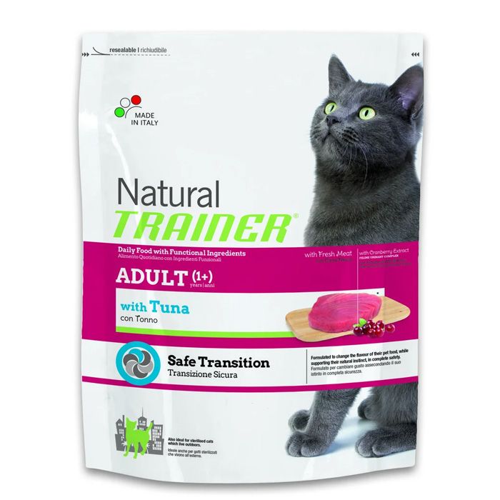 TRAINER NATURAL ADULT для дорослих кішок з тунцем 300г