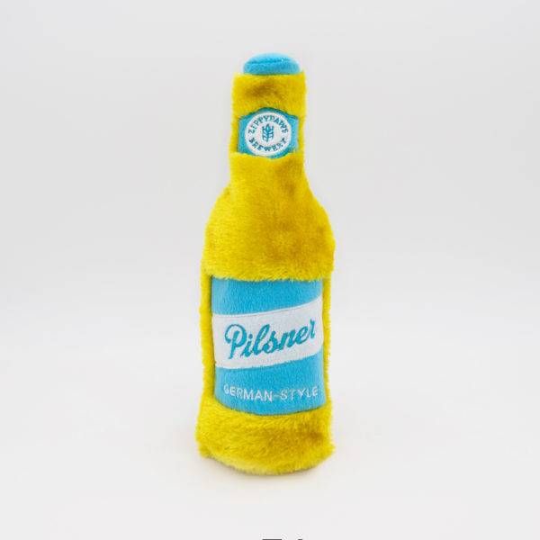 М'яка іграшка для собак пляшка пілсер ZippyPaws Happy Hour Crusherz Pilsner з пищалкою