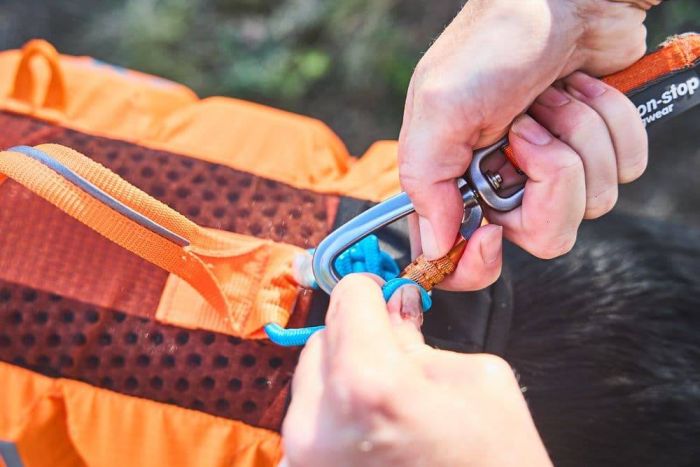 Рятувальний жилет для собак Protector life jacket Non-stop dogwear Чорний/Помаранчевий 4