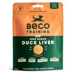 Печиво для собак Beco Pets Печінка качки з шавлієм та морквою 60 г