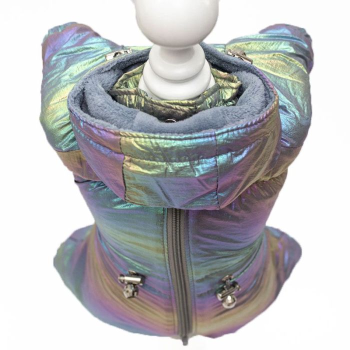 Веселка комбінезон для собак хлопчиків на силіконі XS